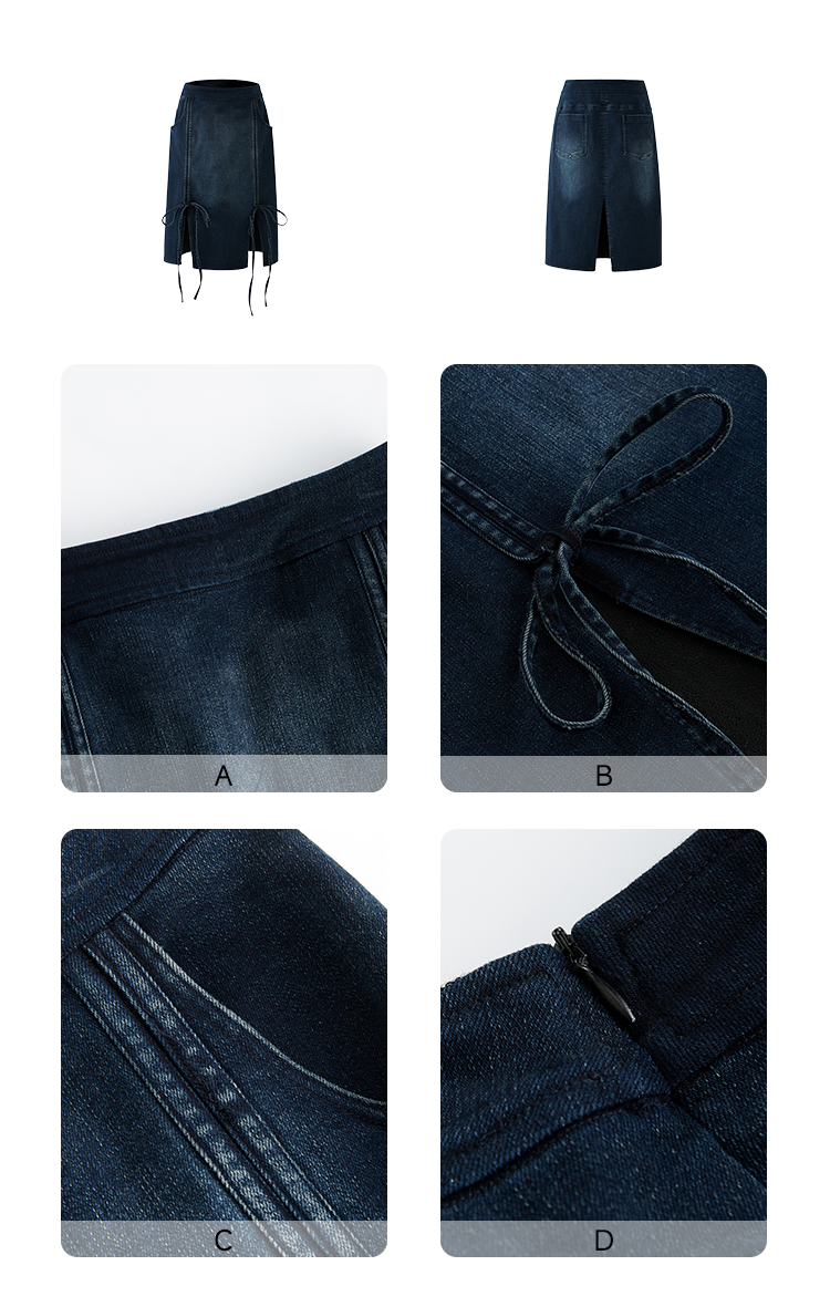 UP 'MODERN PREPPY' Luna Denim Skirt