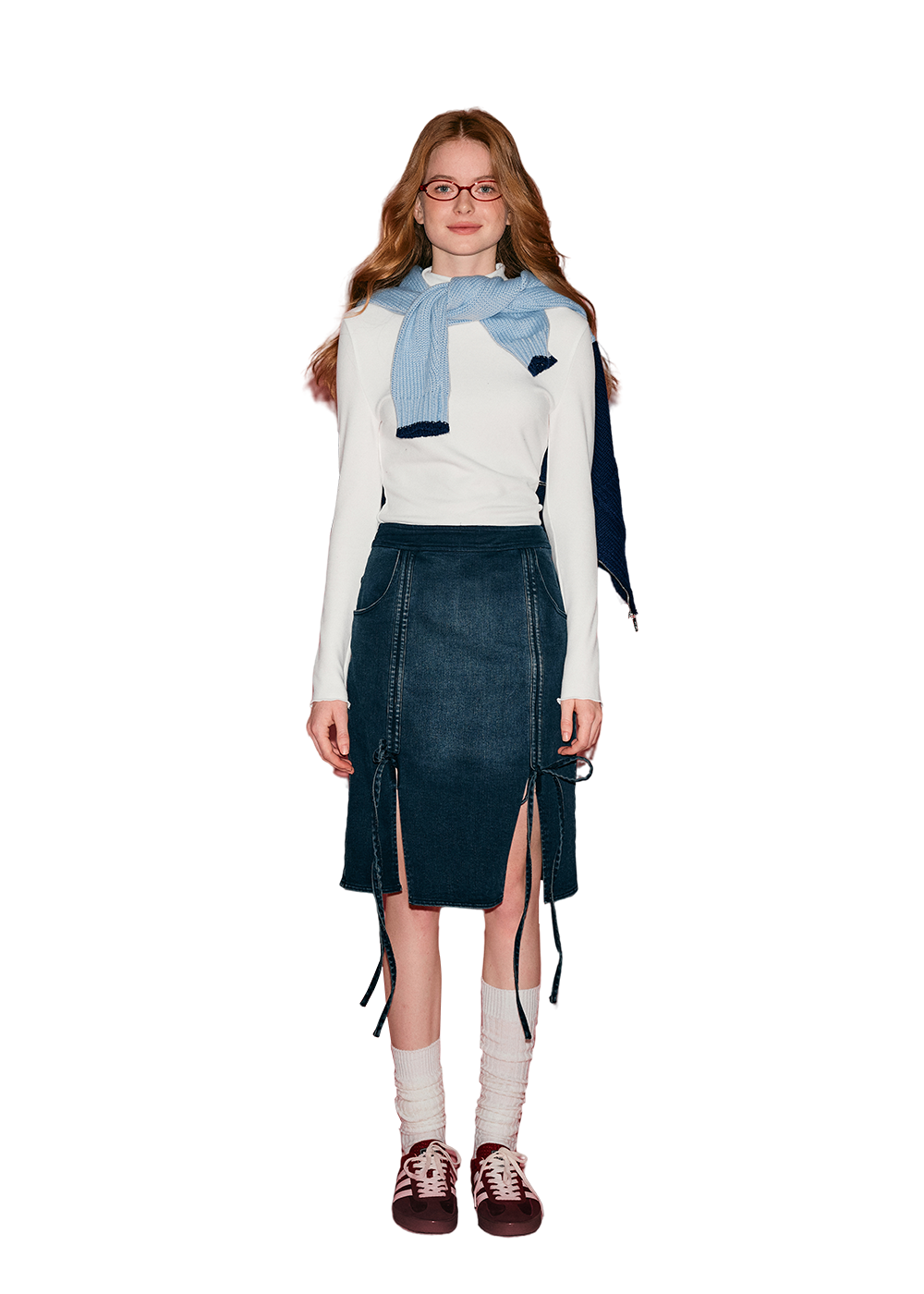 UP 'MODERN PREPPY' Luna Denim Skirt