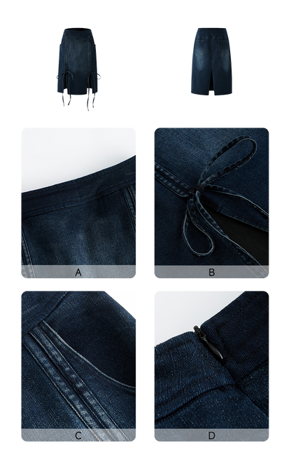 UP 'MODERN PREPPY' Luna Denim Skirt