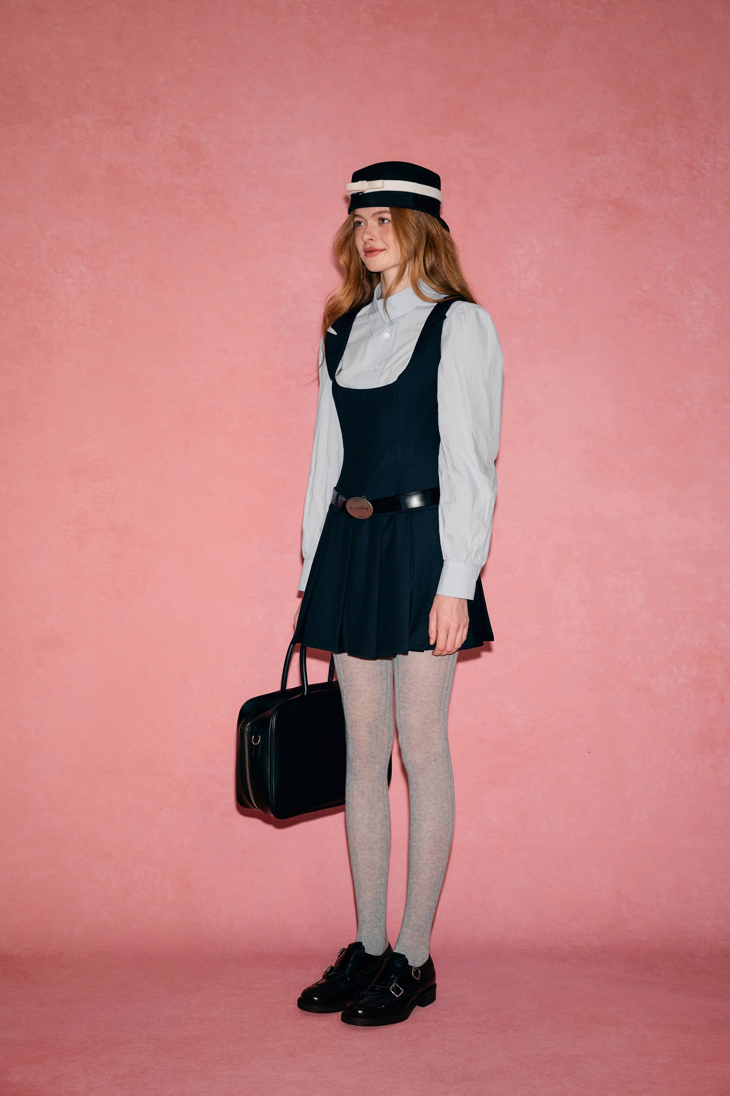 UP 'MODERN PREPPY' Laura Dress [2COLOR]